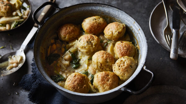 Vegetable casserole with dumplings