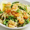 Garlic and lemon prawn pasta recipe