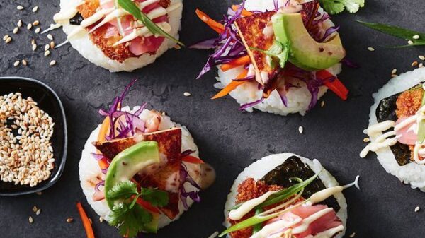 Vegetarian open sushi recipe