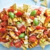 Barbecued nectarine and chicken caprese salad recipe