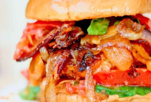 Chicken and bacon burger recipe