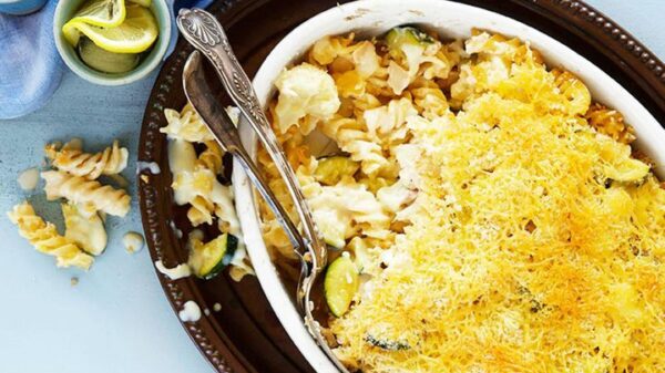 Chicken & vegetable pasta bake recipe