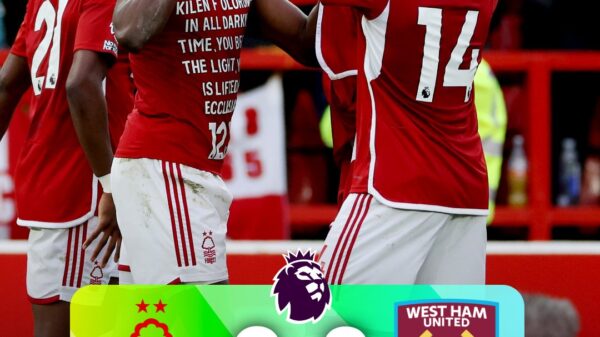 Nottingham Forest 2-0 West Ham United