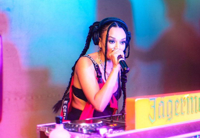 Pearl Thusi DJing gig