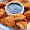 Air fryer chicken schnitzel bites